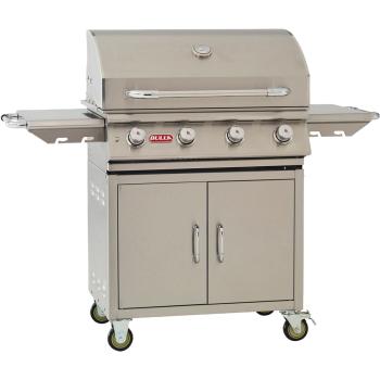 Bull BBQ Lonestar Select 30 Inch 4 Burner Freestanding Propane Gas Grill 87001 Closed angle350