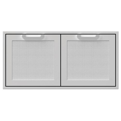 Hestan 42 Inch Stainless Steel Double Door Enclosed Storage Cabinet   Steeletto