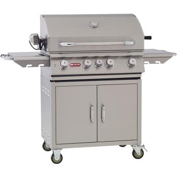 Bull BBQ Angus 30 Inch 4 Burner Freestanding Natural Gas Grill with Rear Infrared Burner 44000 Right Angle350