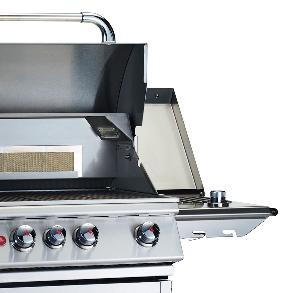 Bull BBQ 10000 BTU Cart Mounted Propane Gas Single Side Burner with Removable Hinged Lid