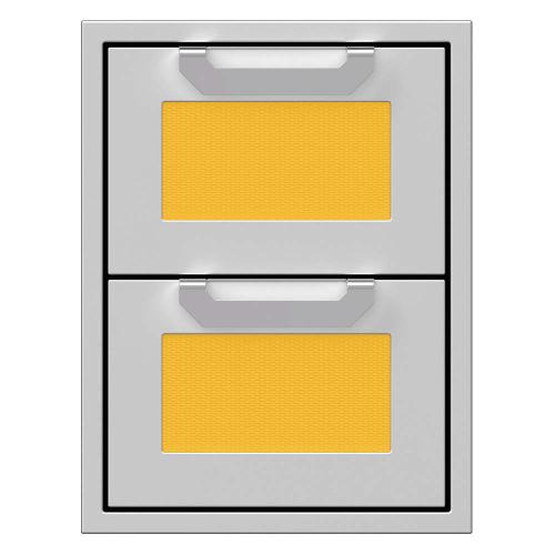 Hestan 16 Inch Stainless Steel Double Storage Drawer   Sol