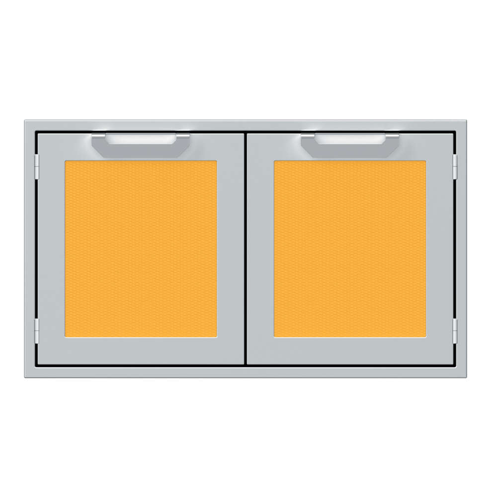 Hestan 36 Inch Stainless Steel Enclosed Water Resistant Dry Storage Pantry   Sol
