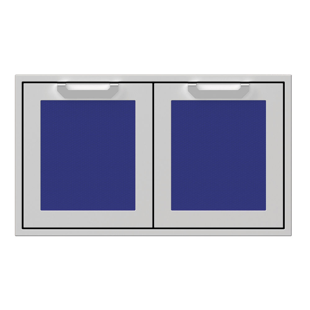 Hestan 36 Inch Stainless Steel Double Door Enclosed Storage Cabinet   Prince