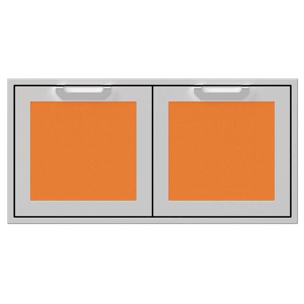 Hestan 42 Inch Stainless Steel Double Door Enclosed Storage Cabinet   Citra