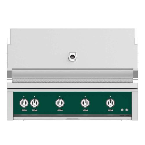 Hestan 42 Inch 4 Burner Built In Natural Gas Grill with Infrared Rotisserie Burner   Grove