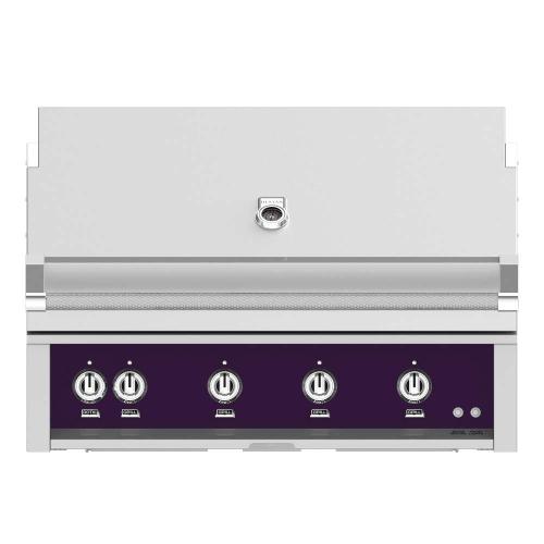 Hestan 42 Inch 4 Burner Built In Natural Gas Grill with Infrared Rotisserie Burner   Lush