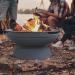 Prism Hardscapes Falo 21 Inch Wood Burning Round Fire Bowl   Pebble Beach