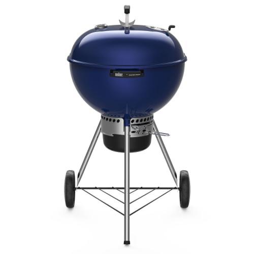 Weber Grills Master Touch 22 Inch Charcoal Grill with Gourmet BBQ System Cooking Grate   Deep Ocean Blue
