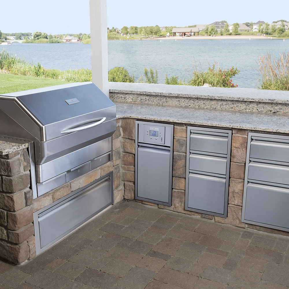 Memphis Grills 15 Inch Quadruple Access Drawer with Soft Close