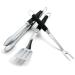 Weber Grills Premium Stainless Steel BBQ Tool Set with Non Slip Grip   3 Pieces