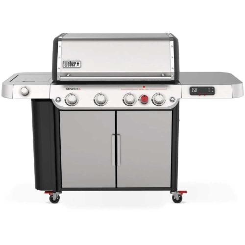 Weber Grills Genesis SPX 435 Propane Gas Smart Grill with Sear Burner  and  Side Burner   Stainless Steel