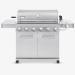 Monument Grills 6 Burner Propane Gas Grill in Stainless with LED Controls Rotisserie Kit and Side Burner