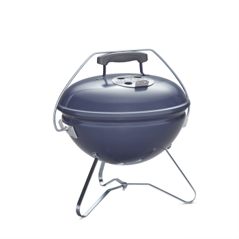 Weber Grills Smokey Joe Premium 14 Inch Portable Charcoal Grill Slate Blue 1126801 Side350