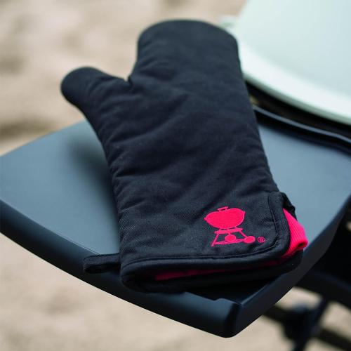 Weber Grills Black With Red Kettle Cotton Grill Glove With Extra Long Cuff