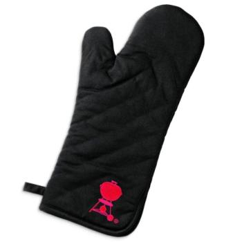 Weber Grills Black With Red Kettle Cotton Grill Glove With Extra Long Cuff 6532350