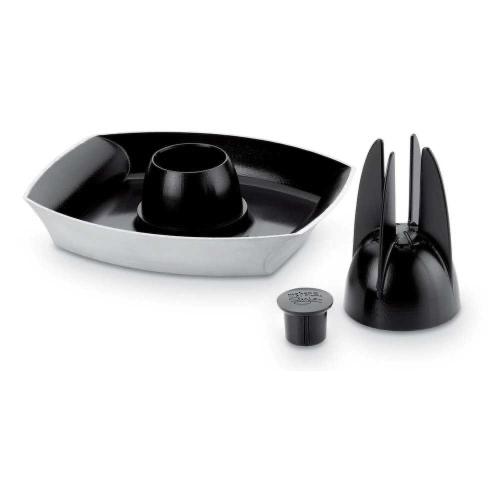 Weber Grills Deluxe Non Stick Ceramic Coated Poultry Infusion Roaster   3 Pieces