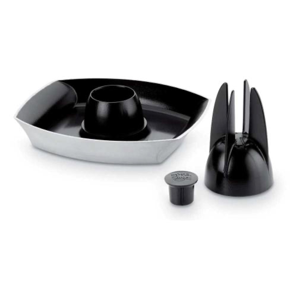 Weber Grills Deluxe Non Stick Ceramic Coated Poultry Infusion Roaster   3 Pieces