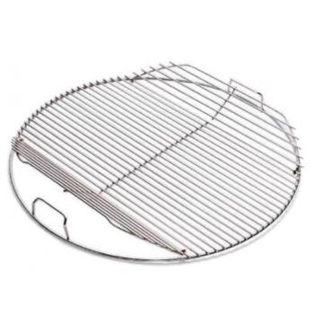 Weber Grills 17 1 2 Inch Stainless Steel Cooking Grate with Hinged Opening Fits 18 Inch Kettle Charcoal Grills 7433350