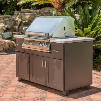 PGS 57 Mod BBQ Island T Series lifestyle350