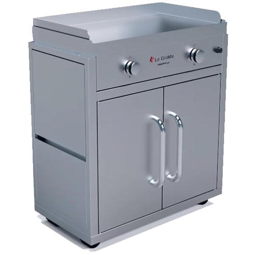 Le Griddle Ranch Hand 30 Inch 2 Burner Freestanding Propane Gas Commercial Style Flat Top Griddle