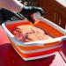 Drip EZ BBQ Prep Tub   Original Size   Orange   16 Inches by 20 Inches