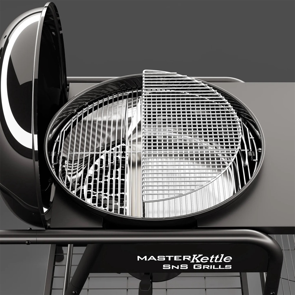 SNS Grills Elevated Cooking Grate   Fits Weber 26 Inch Kettle Grills