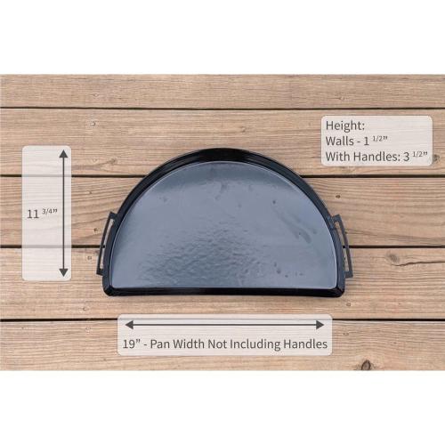SNS Grills Drip N Roast Pan Porcelain   Fits Weber 22 Inch Kettle Grills