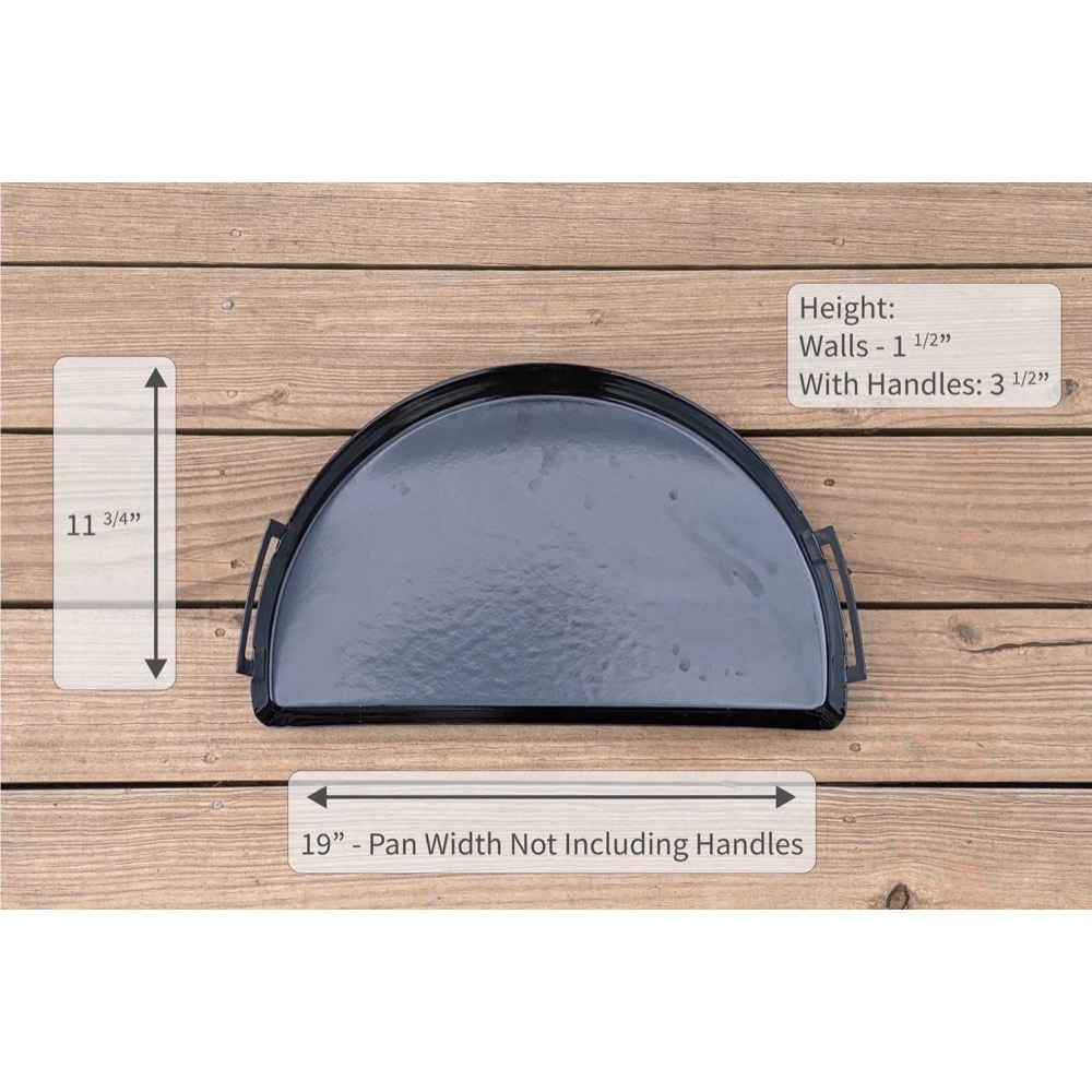 SNS Grills Drip N Roast Pan Porcelain   Fits Weber 22 Inch Kettle Grills