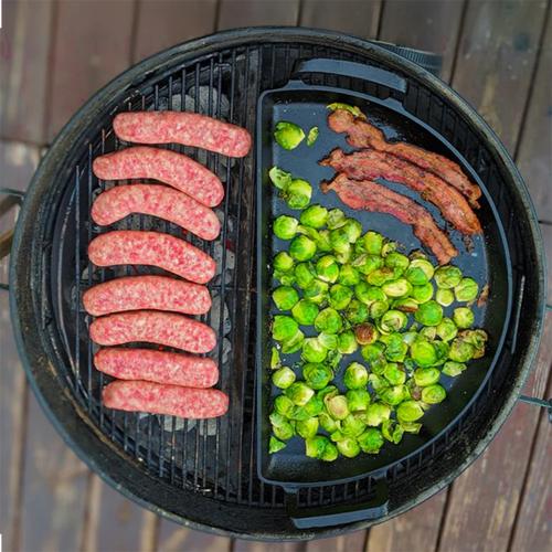 SNS Grills 22 Inch Cast Iron Drip N Griddle Pan