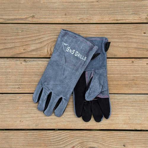 SNS Grills Leather Heat Tolerant Grill Gloves