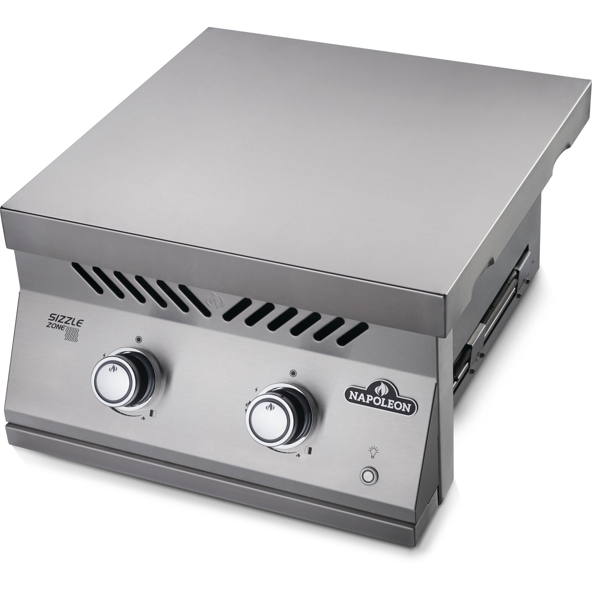 Napoleon Built in 700 Series 30000 BTU 18 Inch Propane Gas Infrared Double Side Burner with Stainless Steel Cover