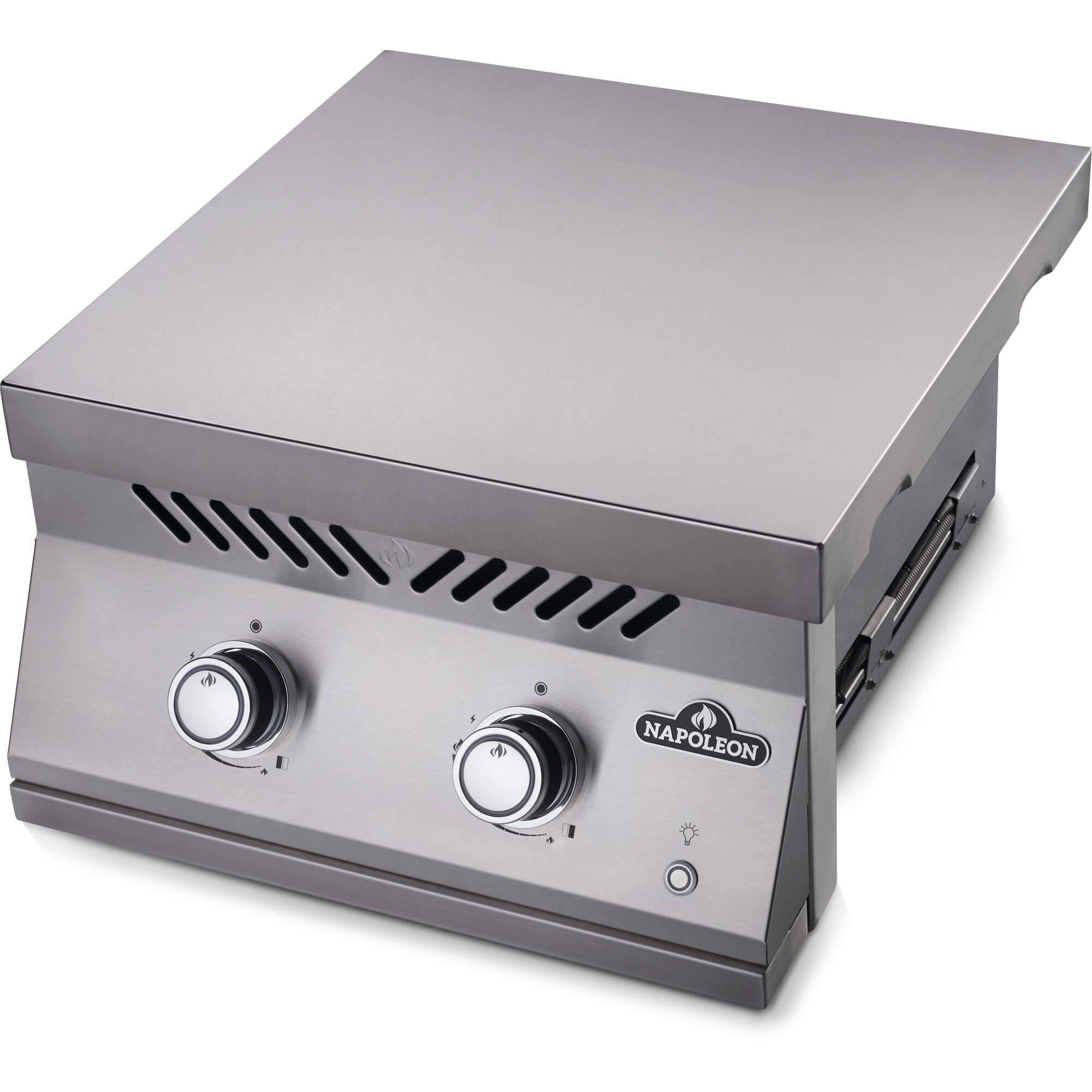 Napoleon Built in 700 Series 30000 BTU 18 Inch Natural Gas Double Side Burner with Stainless Steel Cover