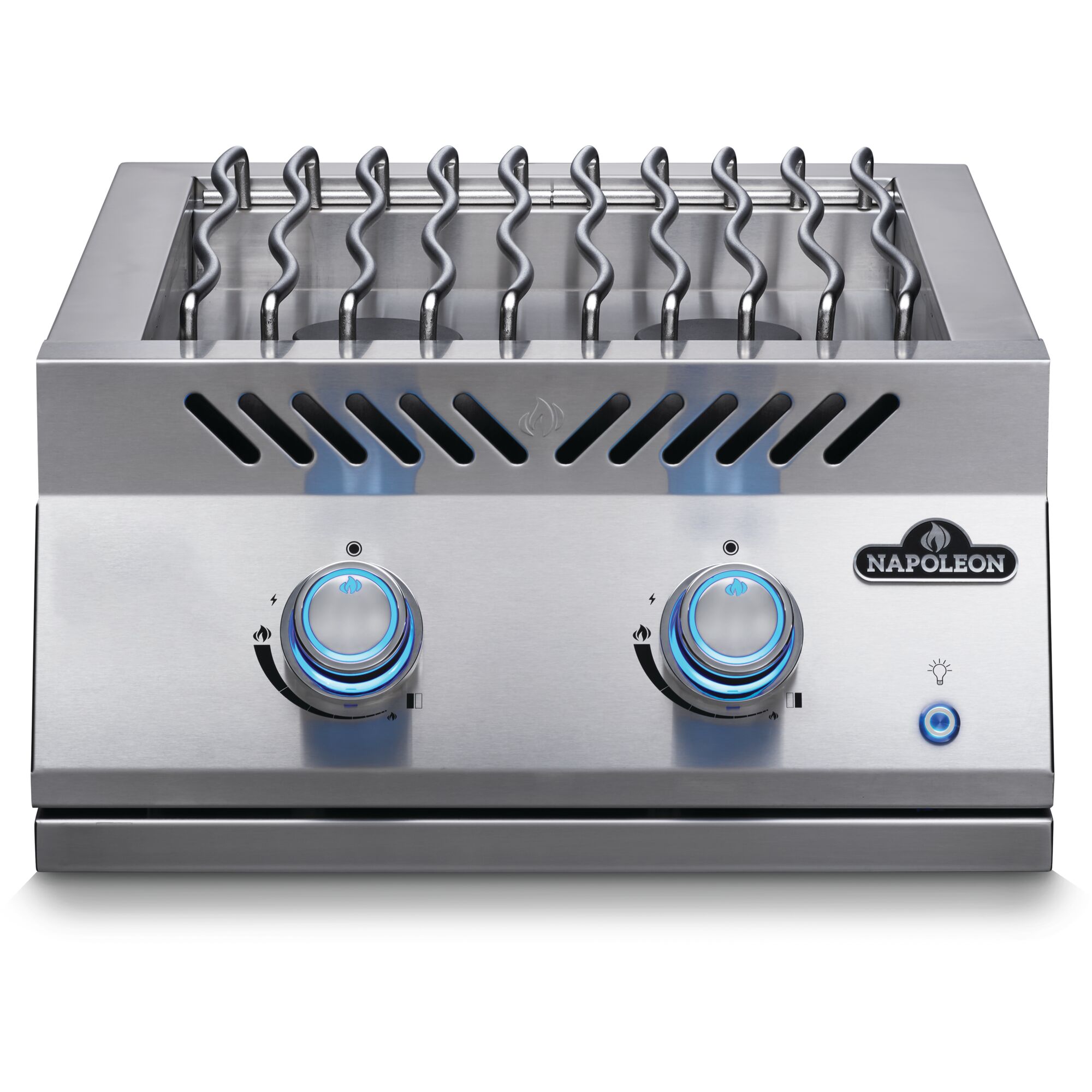 Napoleon Built in 700 Series 30000 BTU 18 Inch Natural Gas Double Side Burner with Stainless Steel Cover