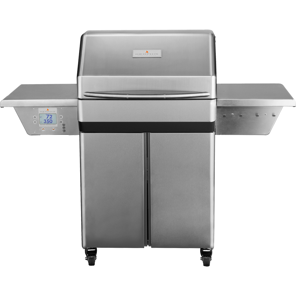 Memphis Grills Pro Wi Fi Controlled 28 Inch 304 Stainless Steel Freestanding Pellet Grill   ITC3 Model