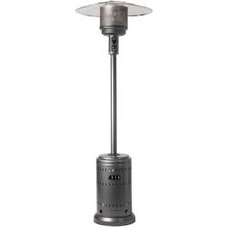 Fire Sense 46000 BTU Propane Gas Patio Heater Hammered Platinum 62555250