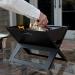 Fire Sense 18 Inch Folding Notebook Portable Charcoal Grill   Powder Coated