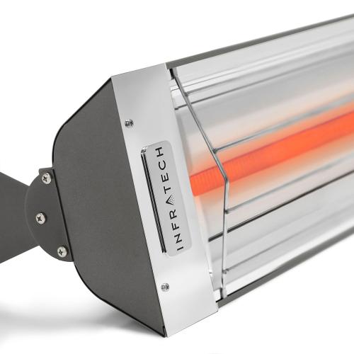 Infratech W Series 33 Inch 1500W Single Element Electric Infrated Patio Heater   480V   Grey