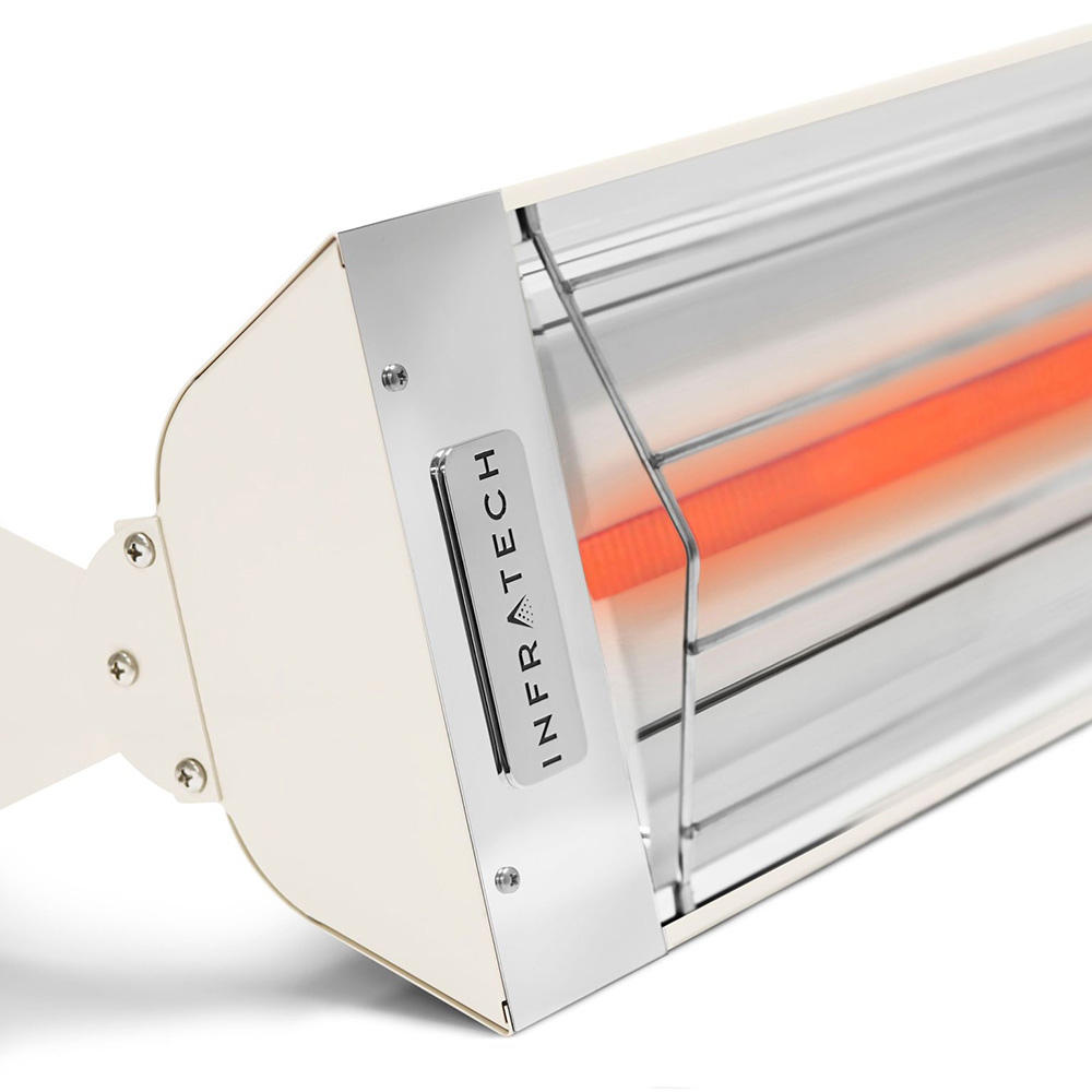 Infratech W Series 48 Inch 2600W Single Element Electric Infrated Patio Heater   208V   Biscuit