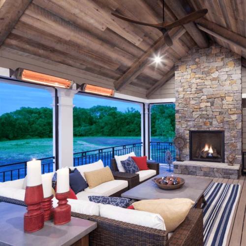 Infratech W Series 48 Inch 2600W Single Element Electric Infrated Patio Heater   277V   Copper