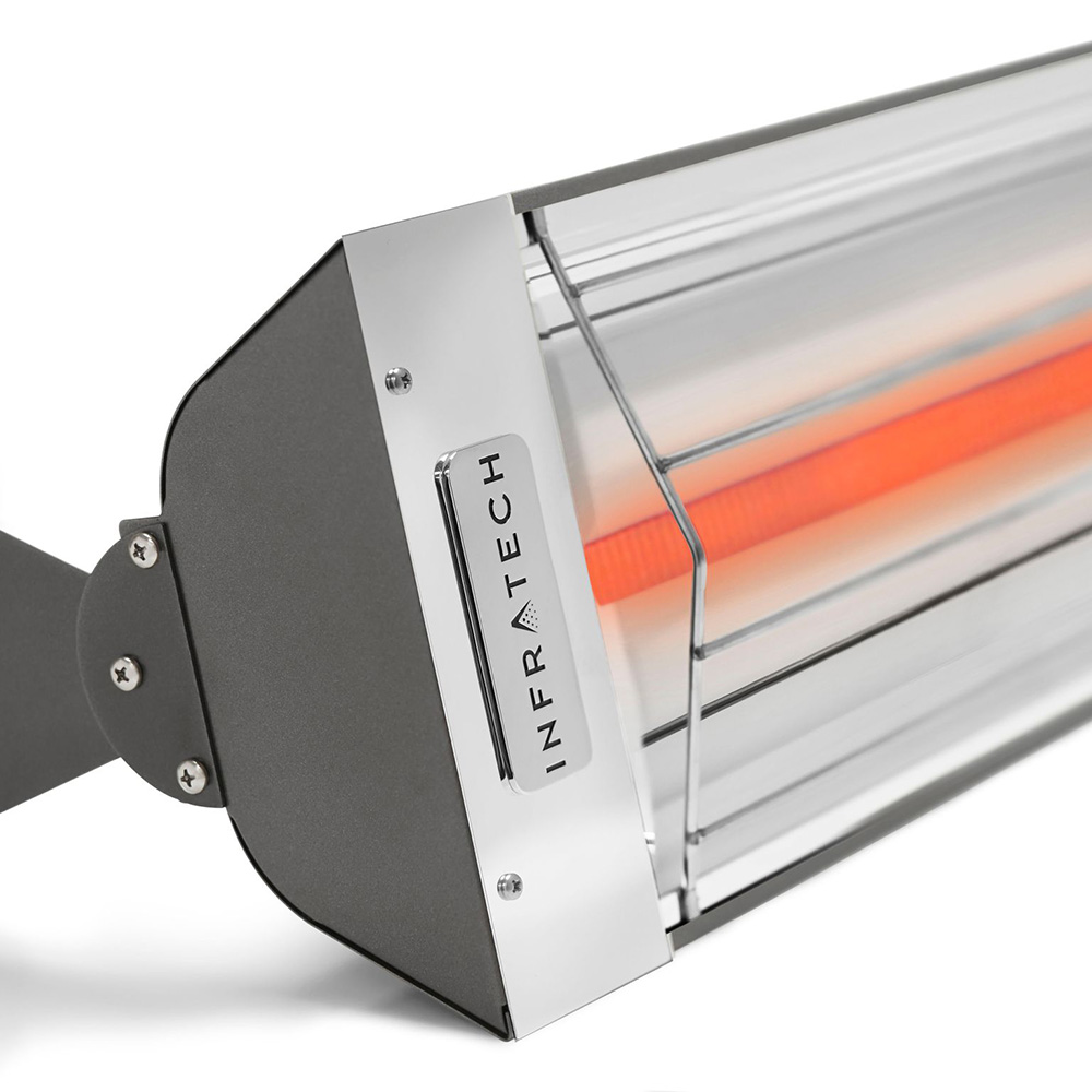 Infratech W Series 48 Inch 2600W Single Element Electric Infrated Patio Heater   480V   Grey