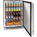 U Line 24 Inch 5 4 Cu Ft Outdoor Rated Solid Door Compact Refrigerator with Lock Stainless Steel UORE124 SS31A75