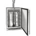 U Line 24 Inch 5 5 Cu Ft Outdoor Rated Kegerator with Double Tap Tower Kit Stainless Steel UOKR124 SS01A75