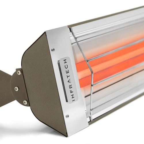 Infratech WD Series 39 Inch 5000W Dual Element Electric Infrated Patio Heater   208V   Bronze