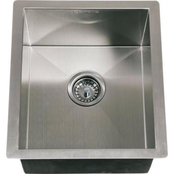 Coyote 16 Inch x 18 Inch Outdoor Rated Drop In Stainless Steel Sink with Drain Plug C1SINK1618350