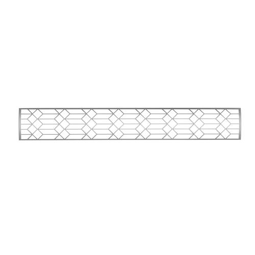 Infratech Single Element 61 Inch Craftsman Motif Fascia Upgrade Kit   Stainless Steel