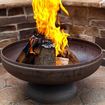 Ohio Flame Patriot 48 Inch Wood Burning Fire Pit OF48FPNSF Lifestyle 2350