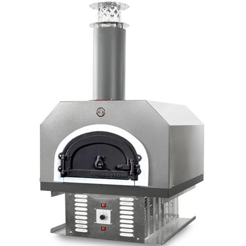 Chicago Brick Oven CBO 750 Hybrid Countertop Residential Outdoor Pizza Oven   Silver   Natural Gas