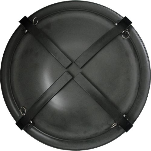 Fire Sense 22 Inch Folding Wood Burning Round Fire Pit   Black