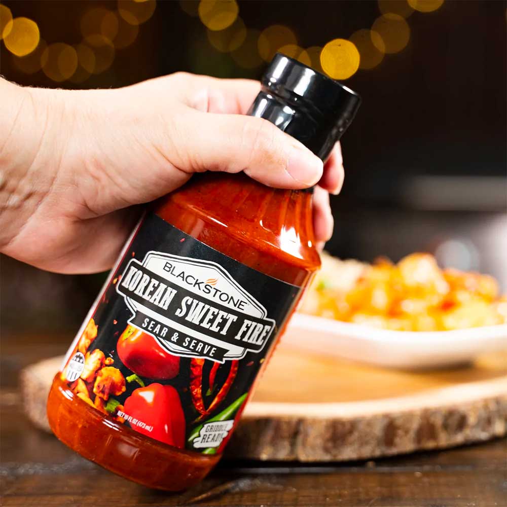 Blackstone Griddle Ready Sear  and  Serve   Korean Sweet Fire