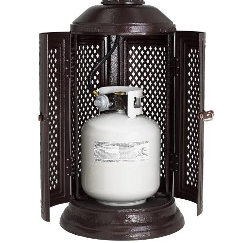 Patio Comfort 40000 BTU Propane Gas Infrared Portable Patio Heater   Antique Cast Bronze